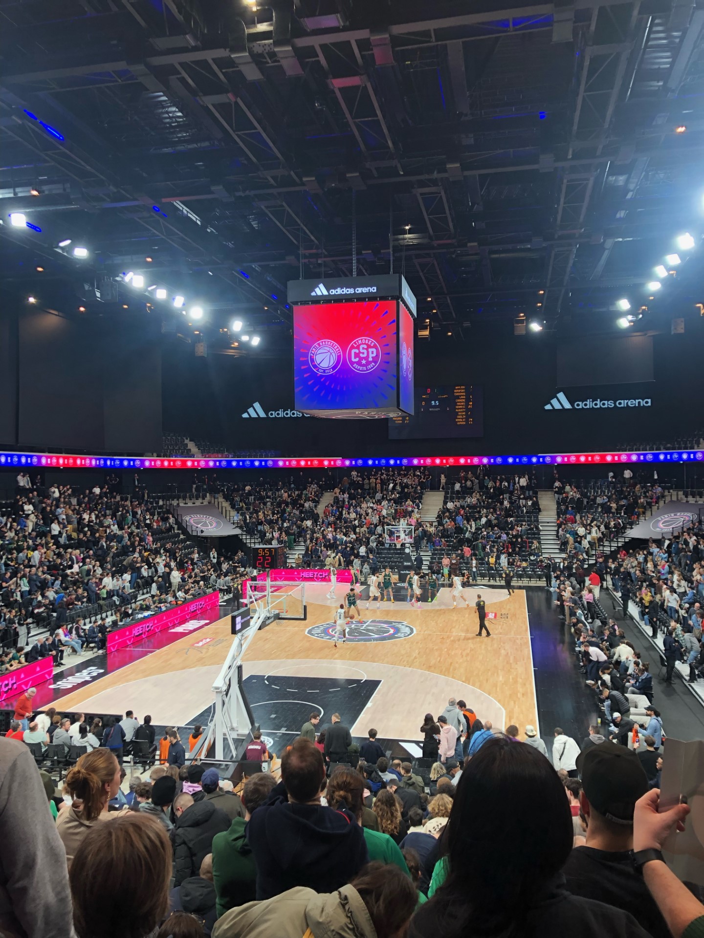 23 mars 2024 : Paris Basket / CSP Limoges à l’adidas arena de Paris